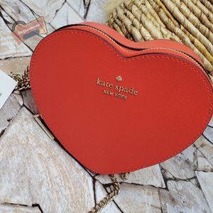 Kate Spade New York Cherry Pepper RED Love Shack Mini Heart Chain